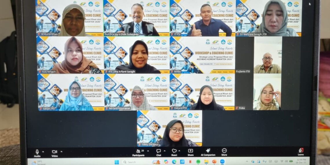 LP2M ITSI Selenggarakan Workshop dan Coaching Clinic Strategi Lolos Proposal Riset dan Abdimas Kemdiktisaintek 2026